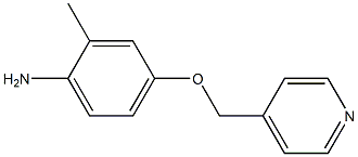 2-methyl-4-(pyridin-4-ylmethoxy)aniline Struktur