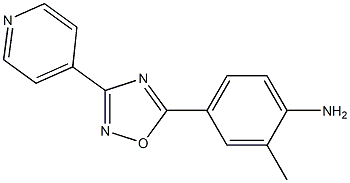 2-methyl-4-[3-(pyridin-4-yl)-1,2,4-oxadiazol-5-yl]aniline Struktur