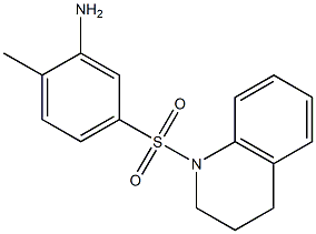 2-methyl-5-(1,2,3,4-tetrahydroquinoline-1-sulfonyl)aniline Struktur