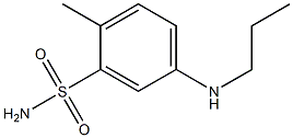 2-methyl-5-(propylamino)benzene-1-sulfonamide Struktur