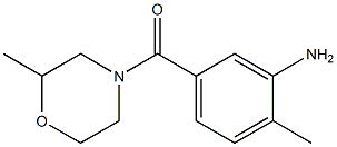 2-methyl-5-[(2-methylmorpholin-4-yl)carbonyl]aniline Struktur