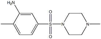 2-methyl-5-[(4-methylpiperazine-1-)sulfonyl]aniline Struktur