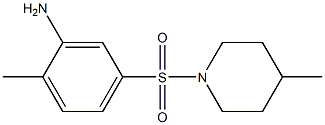 2-methyl-5-[(4-methylpiperidine-1-)sulfonyl]aniline Struktur