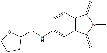 2-methyl-5-[(oxolan-2-ylmethyl)amino]-2,3-dihydro-1H-isoindole-1,3-dione Struktur