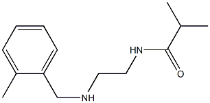 2-methyl-N-(2-{[(2-methylphenyl)methyl]amino}ethyl)propanamide Struktur