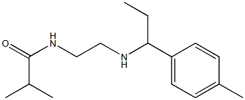 2-methyl-N-(2-{[1-(4-methylphenyl)propyl]amino}ethyl)propanamide Struktur