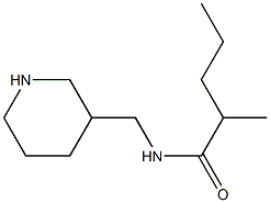 2-methyl-N-(piperidin-3-ylmethyl)pentanamide Struktur