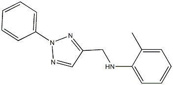 2-methyl-N-[(2-phenyl-2H-1,2,3-triazol-4-yl)methyl]aniline Struktur