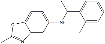 2-methyl-N-[1-(2-methylphenyl)ethyl]-1,3-benzoxazol-5-amine Struktur