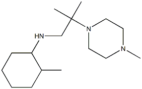 2-methyl-N-[2-methyl-2-(4-methylpiperazin-1-yl)propyl]cyclohexan-1-amine Struktur