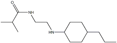 2-methyl-N-{2-[(4-propylcyclohexyl)amino]ethyl}propanamide Struktur