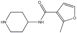 2-methyl-N-piperidin-4-yl-3-furamide Struktur