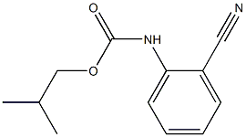 2-methylpropyl N-(2-cyanophenyl)carbamate Struktur