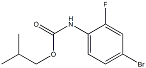 2-methylpropyl N-(4-bromo-2-fluorophenyl)carbamate Struktur