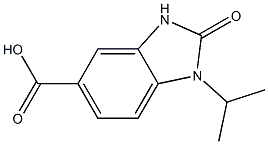 2-oxo-1-(propan-2-yl)-2,3-dihydro-1H-1,3-benzodiazole-5-carboxylic acid Struktur