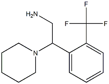 2-piperidin-1-yl-2-[2-(trifluoromethyl)phenyl]ethanamine Struktur