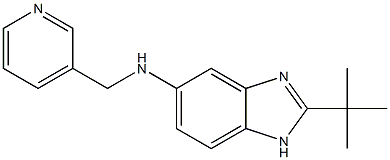 2-tert-butyl-N-(pyridin-3-ylmethyl)-1H-1,3-benzodiazol-5-amine Struktur