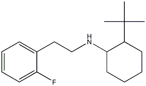 2-tert-butyl-N-[2-(2-fluorophenyl)ethyl]cyclohexan-1-amine Struktur