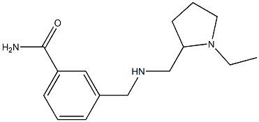 3-({[(1-ethylpyrrolidin-2-yl)methyl]amino}methyl)benzamide Struktur