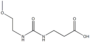 3-({[(2-methoxyethyl)amino]carbonyl}amino)propanoic acid Struktur