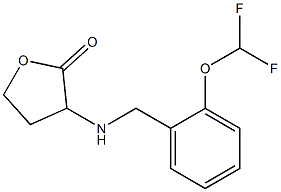 3-({[2-(difluoromethoxy)phenyl]methyl}amino)oxolan-2-one Struktur