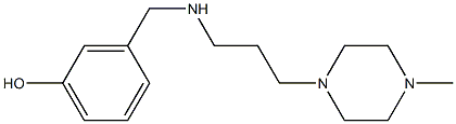 3-({[3-(4-methylpiperazin-1-yl)propyl]amino}methyl)phenol Struktur