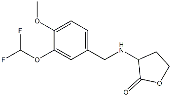 3-({[3-(difluoromethoxy)-4-methoxyphenyl]methyl}amino)oxolan-2-one Struktur