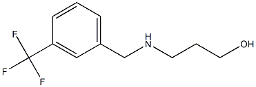 3-({[3-(trifluoromethyl)phenyl]methyl}amino)propan-1-ol Struktur