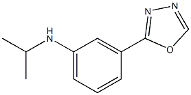 3-(1,3,4-oxadiazol-2-yl)-N-(propan-2-yl)aniline Struktur