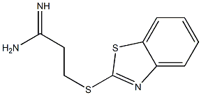 3-(1,3-benzothiazol-2-ylsulfanyl)propanimidamide Struktur