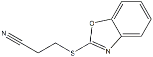 3-(1,3-benzoxazol-2-ylsulfanyl)propanenitrile Struktur