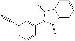 3-(1,3-dioxo-1,3,3a,4,7,7a-hexahydro-2H-isoindol-2-yl)benzonitrile Struktur