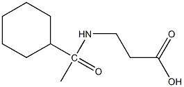 3-(1-cyclohexylacetamido)propanoic acid Struktur