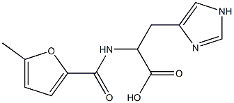 3-(1H-imidazol-4-yl)-2-[(5-methylfuran-2-yl)formamido]propanoic acid Struktur