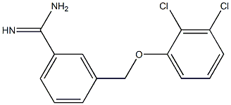 3-(2,3-dichlorophenoxymethyl)benzene-1-carboximidamide Struktur