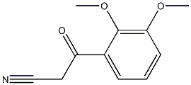 3-(2,3-dimethoxyphenyl)-3-oxopropanenitrile Struktur