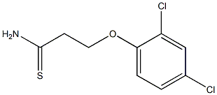 3-(2,4-dichlorophenoxy)propanethioamide Struktur