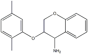 3-(2,5-dimethylphenoxy)-3,4-dihydro-2H-1-benzopyran-4-amine Struktur