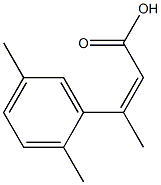 3-(2,5-dimethylphenyl)but-2-enoic acid Struktur