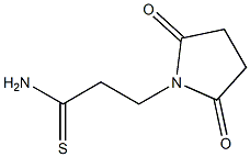 3-(2,5-dioxopyrrolidin-1-yl)propanethioamide Struktur