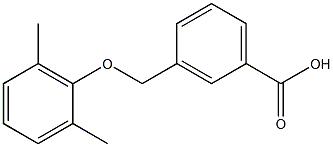 3-(2,6-dimethylphenoxymethyl)benzoic acid Struktur