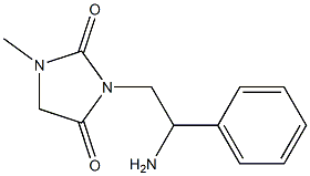 3-(2-amino-2-phenylethyl)-1-methylimidazolidine-2,4-dione Struktur