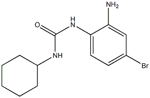 3-(2-amino-4-bromophenyl)-1-cyclohexylurea Struktur