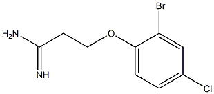 3-(2-bromo-4-chlorophenoxy)propanimidamide Struktur