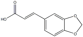 3-(2H-1,3-benzodioxol-5-yl)prop-2-enoic acid Struktur