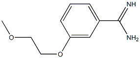 3-(2-methoxyethoxy)benzenecarboximidamide Struktur