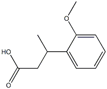 3-(2-methoxyphenyl)butanoic acid Struktur