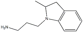 3-(2-methyl-2,3-dihydro-1H-indol-1-yl)propan-1-amine Struktur