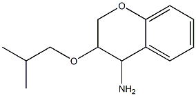 3-(2-methylpropoxy)-3,4-dihydro-2H-1-benzopyran-4-amine Struktur