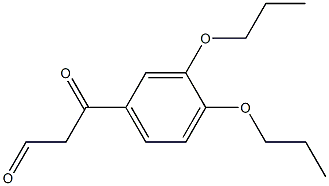 3-(3,4-dipropoxyphenyl)-3-oxopropanal Struktur